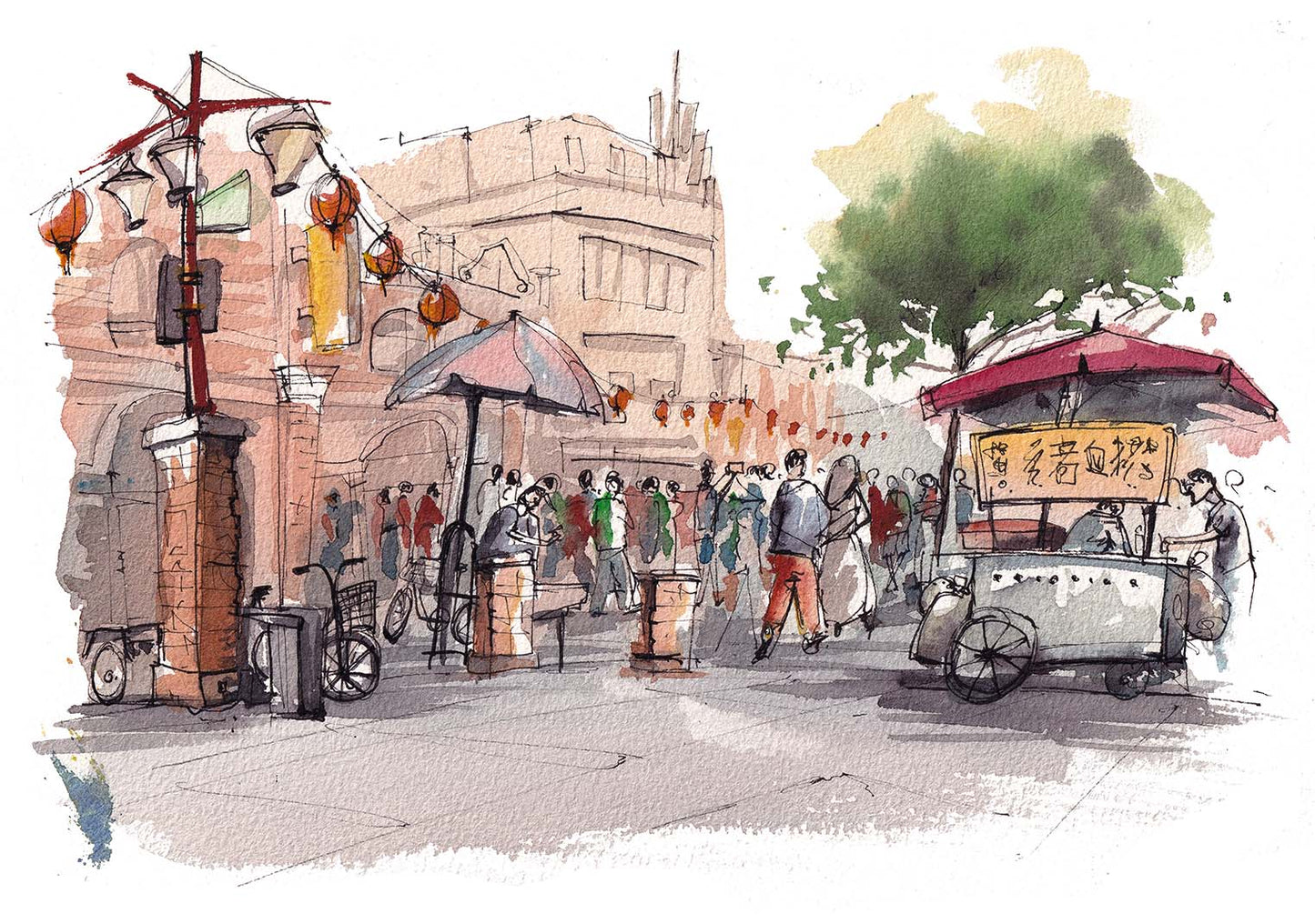 Old town Taipei, Taiwan