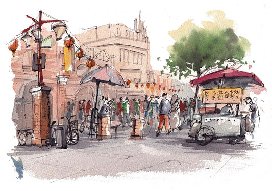 Old town Taipei, Taiwan